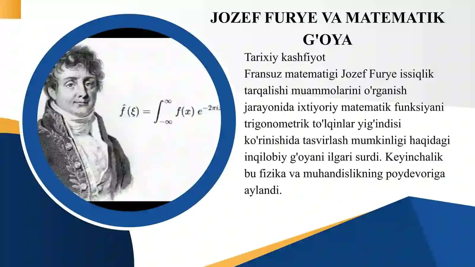 "FURYЕ INTEGRALI VA ALMASHTIRISHLAR" 4