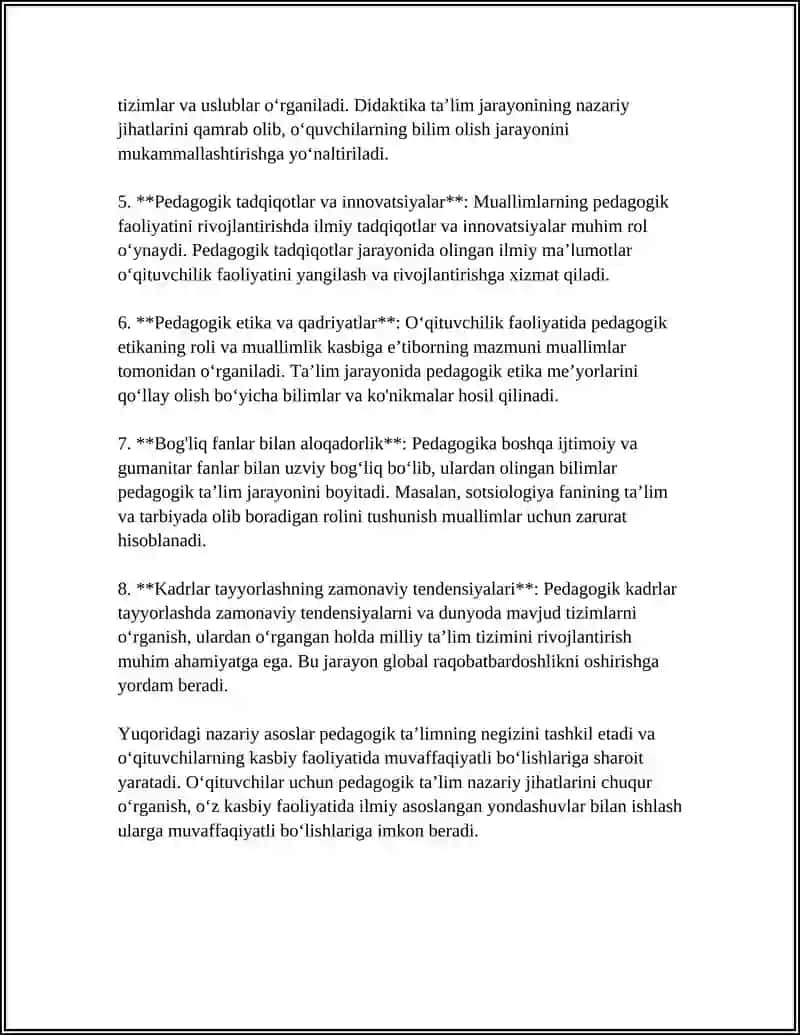 Pedagogik Ta'lim 4