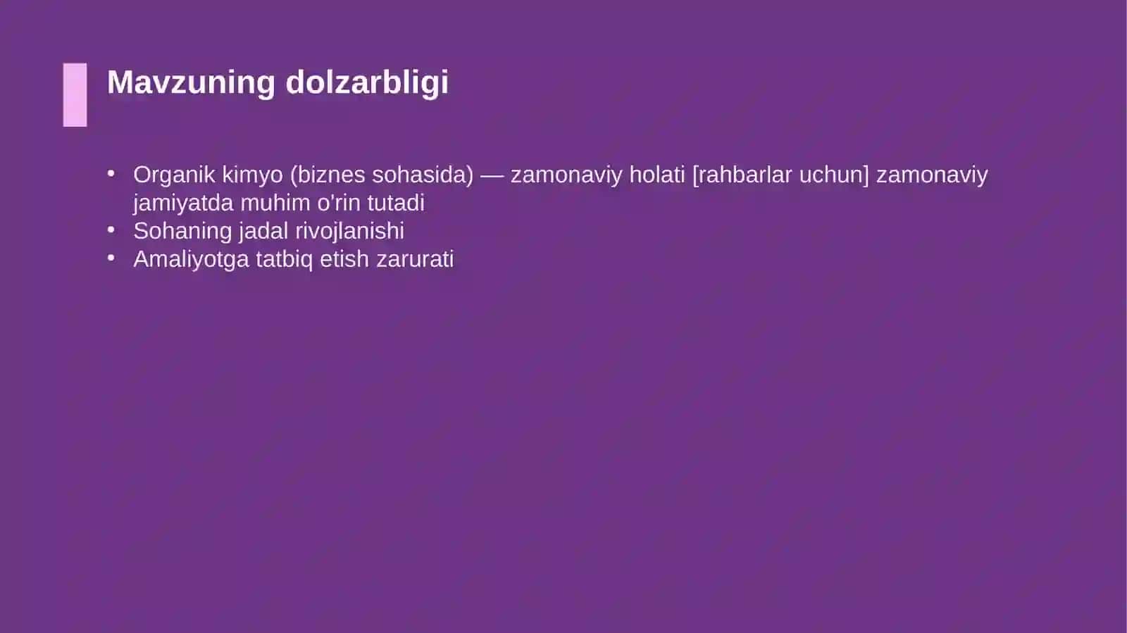 Organik kimyo (biznes sohasida) — zamonaviy holati [rahbarlar uchun] 4