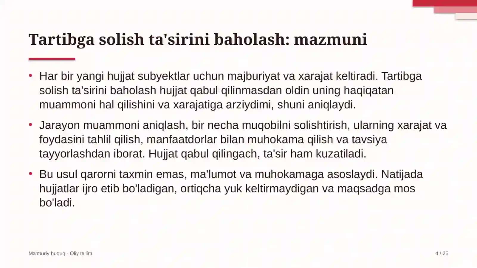 Elektronika sanoatida normativ-huquqiy hujjatlarning tartibga solish ta'sirini baholash 4