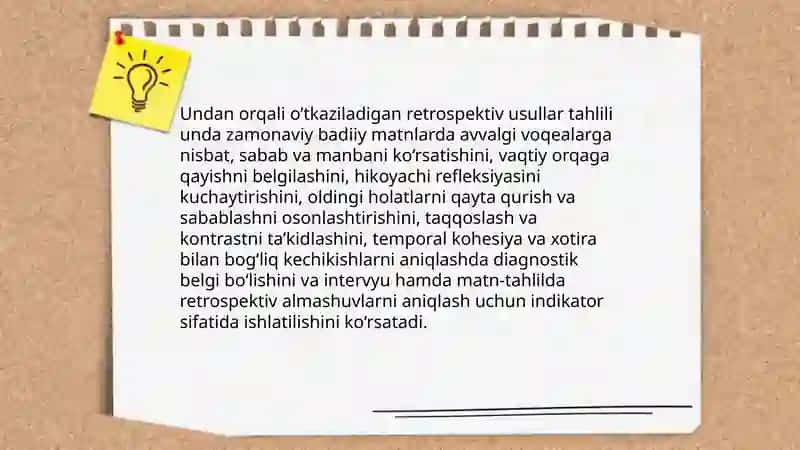 Temp. Badiiy o'qishda undan foydalanish 4