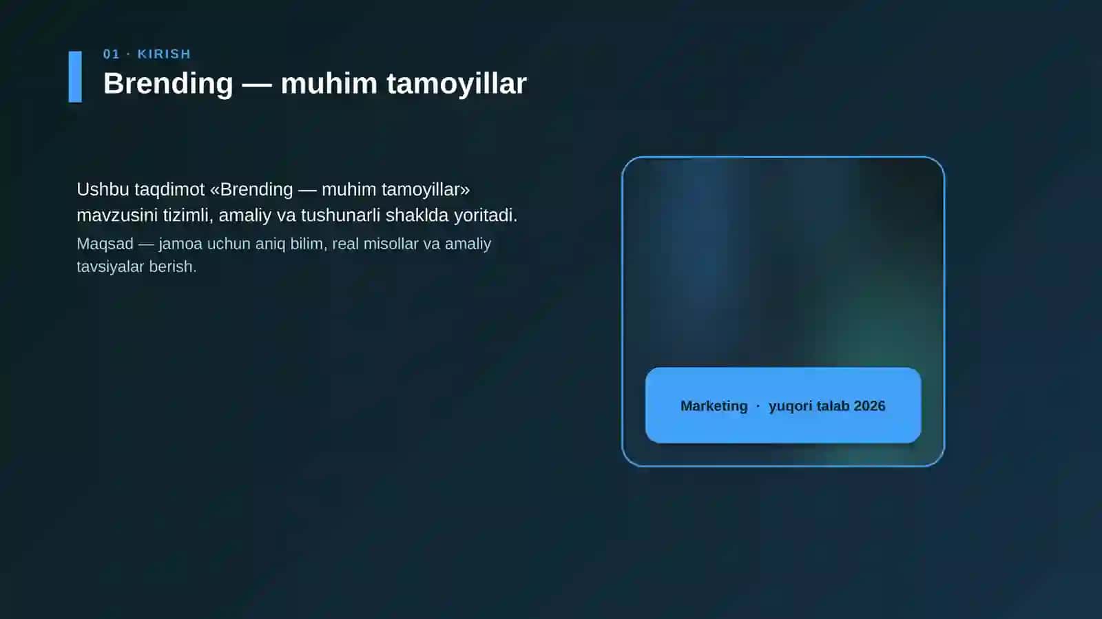 Brending — muhim tamoyillar 4