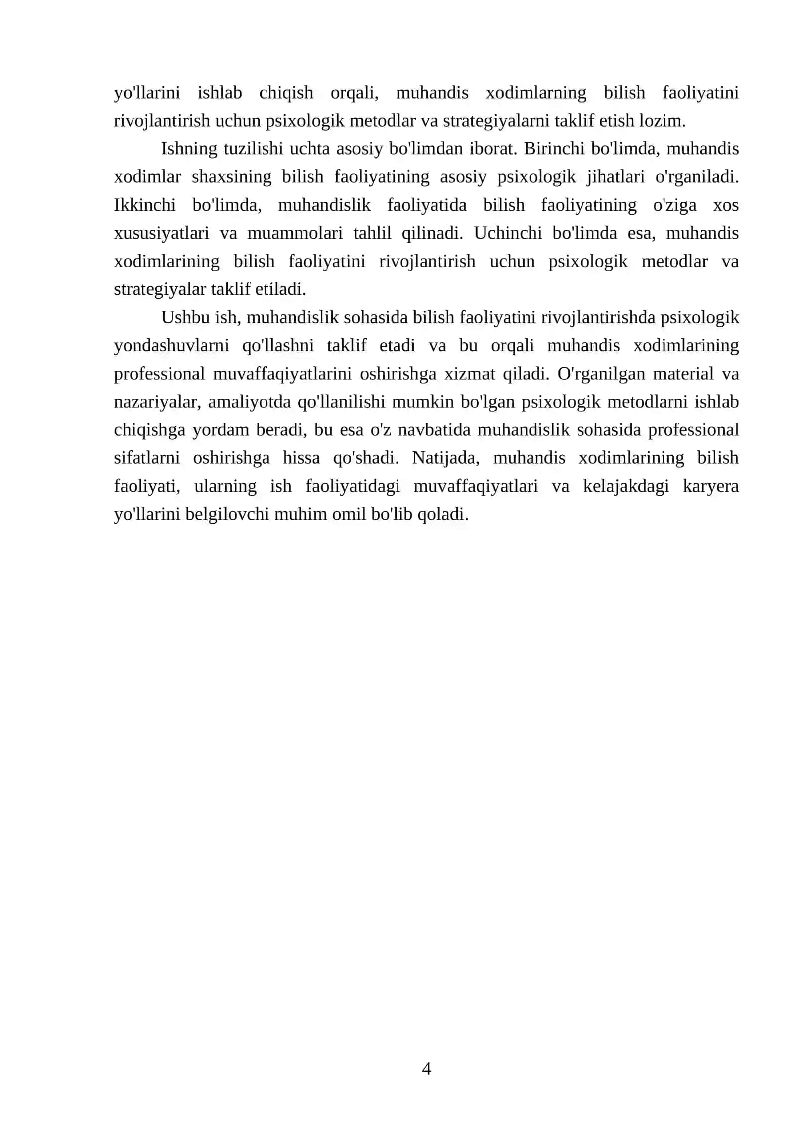 Muhandis xodimlar shaxsining bilish faoliyatining psixologik tavsifi 4