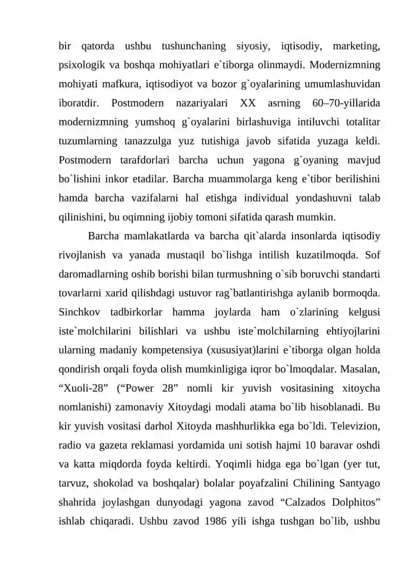 Iste`molchi xulqi nazariyasi 4
