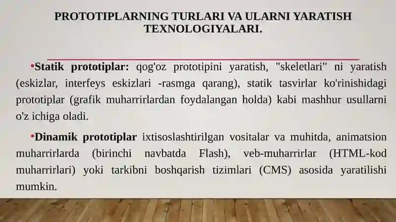 Prototip yaratish 4