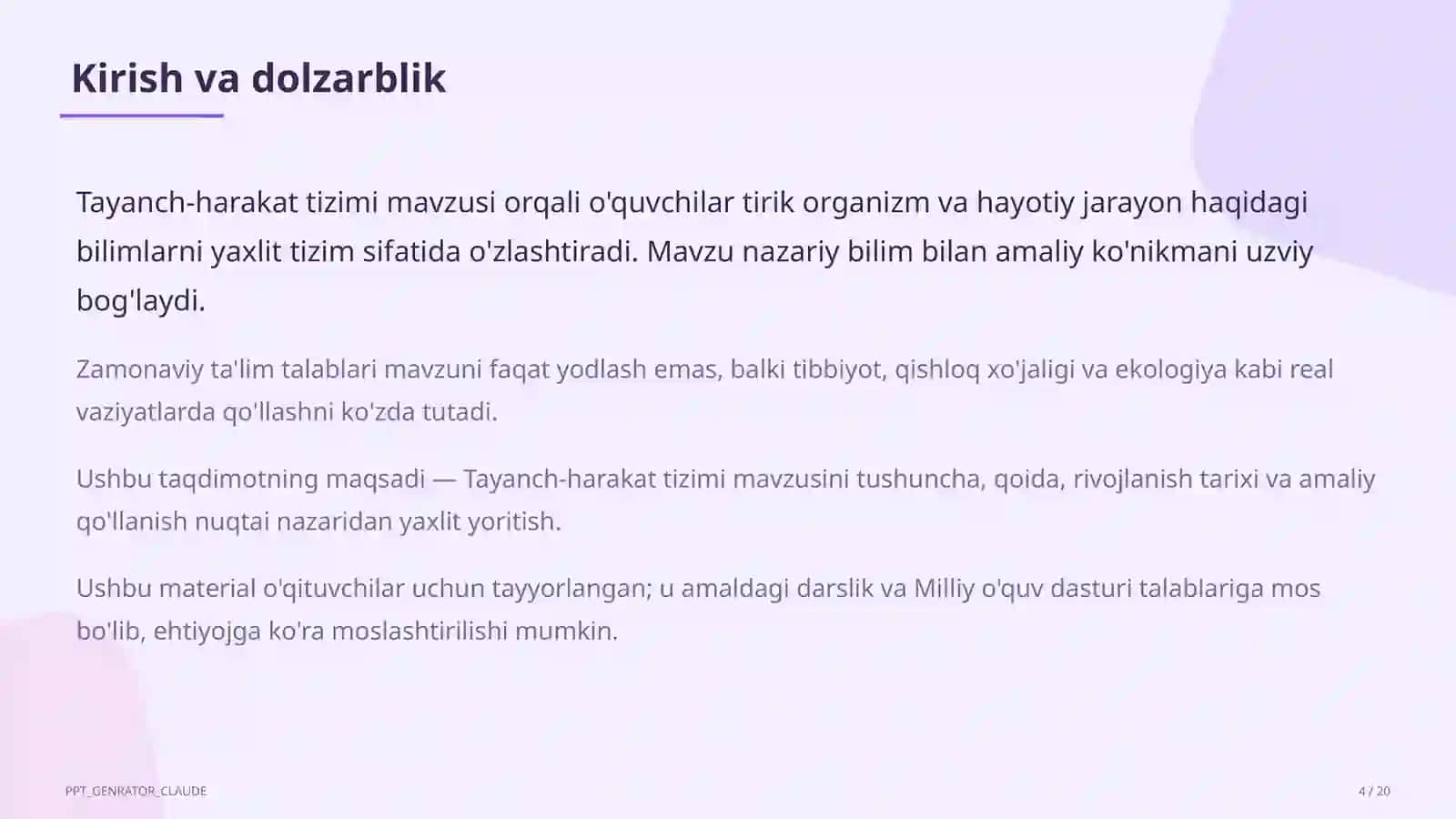 Tayanch-harakat tizimi (8-sinf) 4