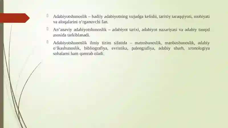 Jahon adabiyotshunosligi tarixi fanining maqsad va vazifalari 4
