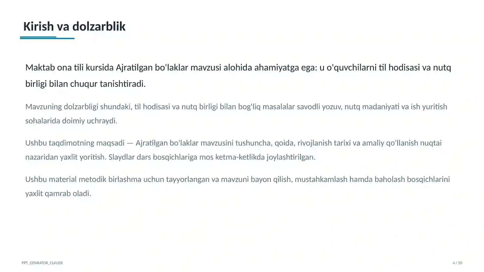 Ajratilgan bo'laklar (8-sinf) 4