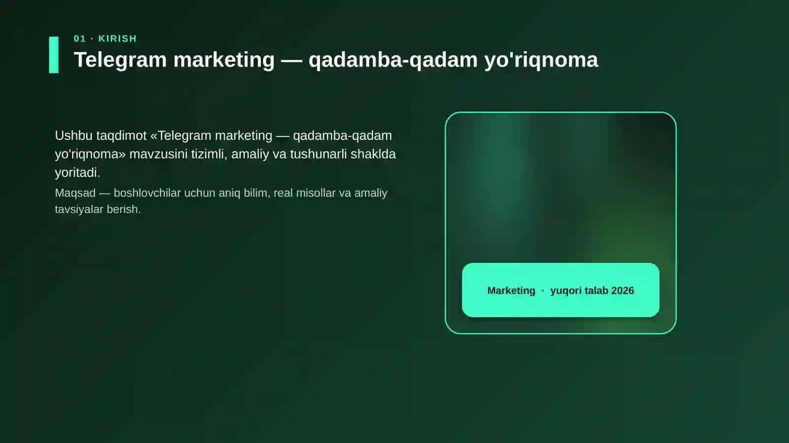 Telegram marketing — qadamba-qadam yo'riqnoma 4
