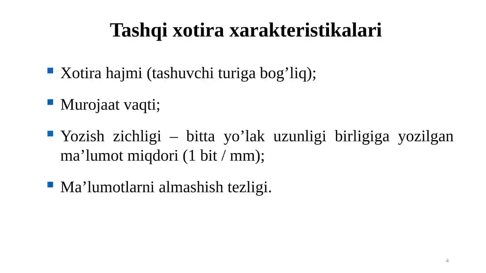Tashqi xotira va ularning turlari, RAID massivlar 4