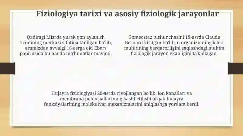 Fiziologiya fani rivojlanish tibbiyotda ahamiyati 4