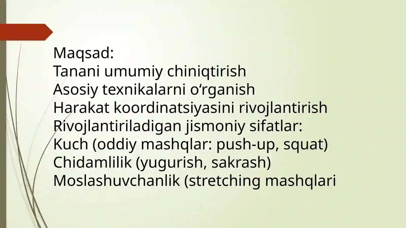 Karateda malumot va maxsus jismoniy sifatlarni rivojlantirish 4