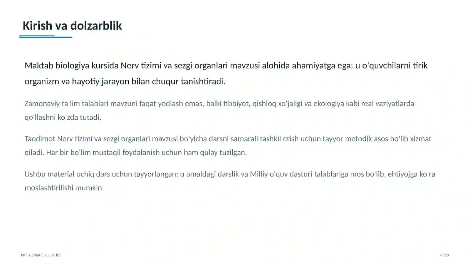 Nerv tizimi va sezgi organlari (8-sinf) 4