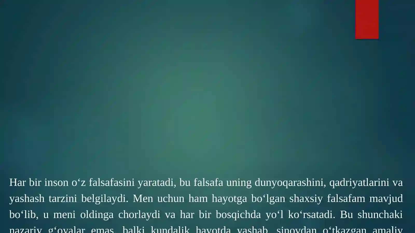 MENING HAYOT FALSAFAM 4