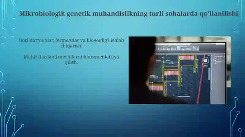 Mikroorganizmlarni gen muhandisligida qo'llanilishi va ushbu yo'nalishda erishilgan yutuqlarni taxlil qilib, olingan natijalar 4