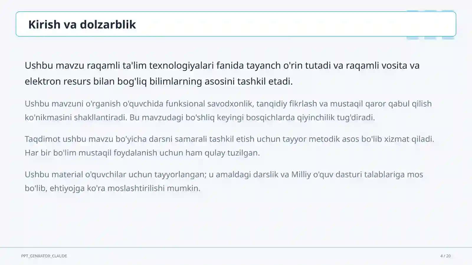 Ta'limda Telegram-botlar va kanallardan foydalanish 4