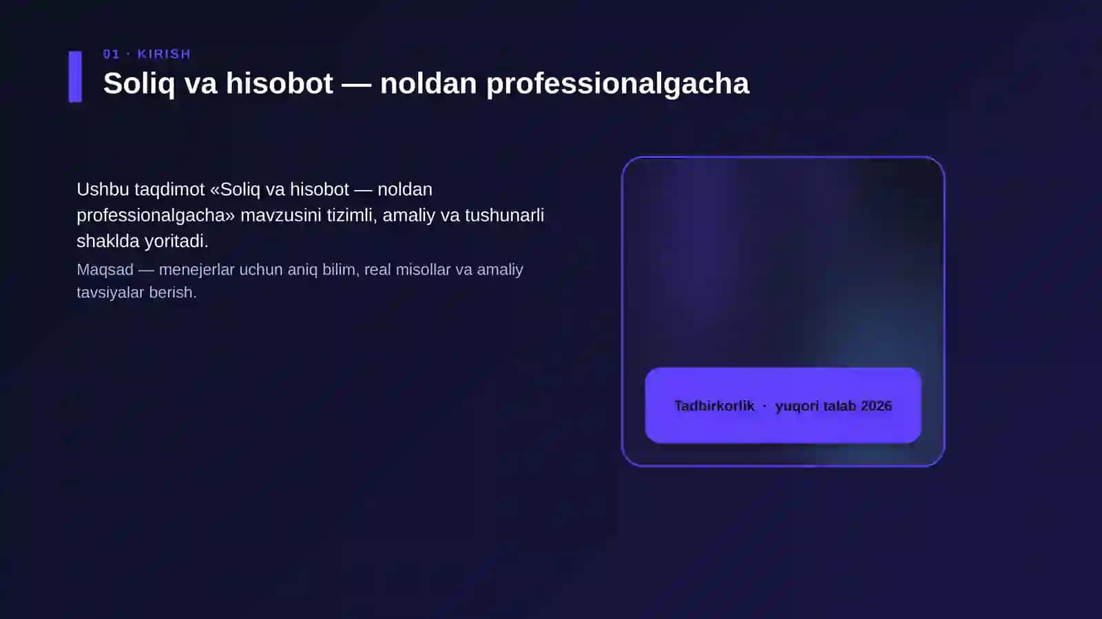 Soliq va hisobot — noldan professionalgacha 4