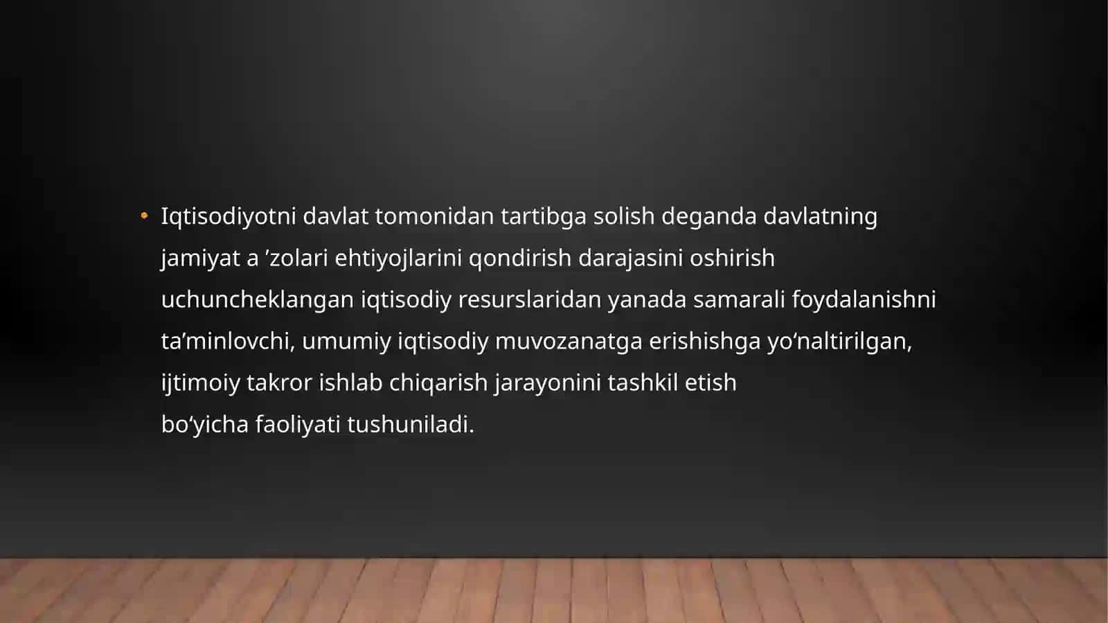 Iqtisodiyotning davlat tomonidan tartibga solinishning nazariy asoslari 4