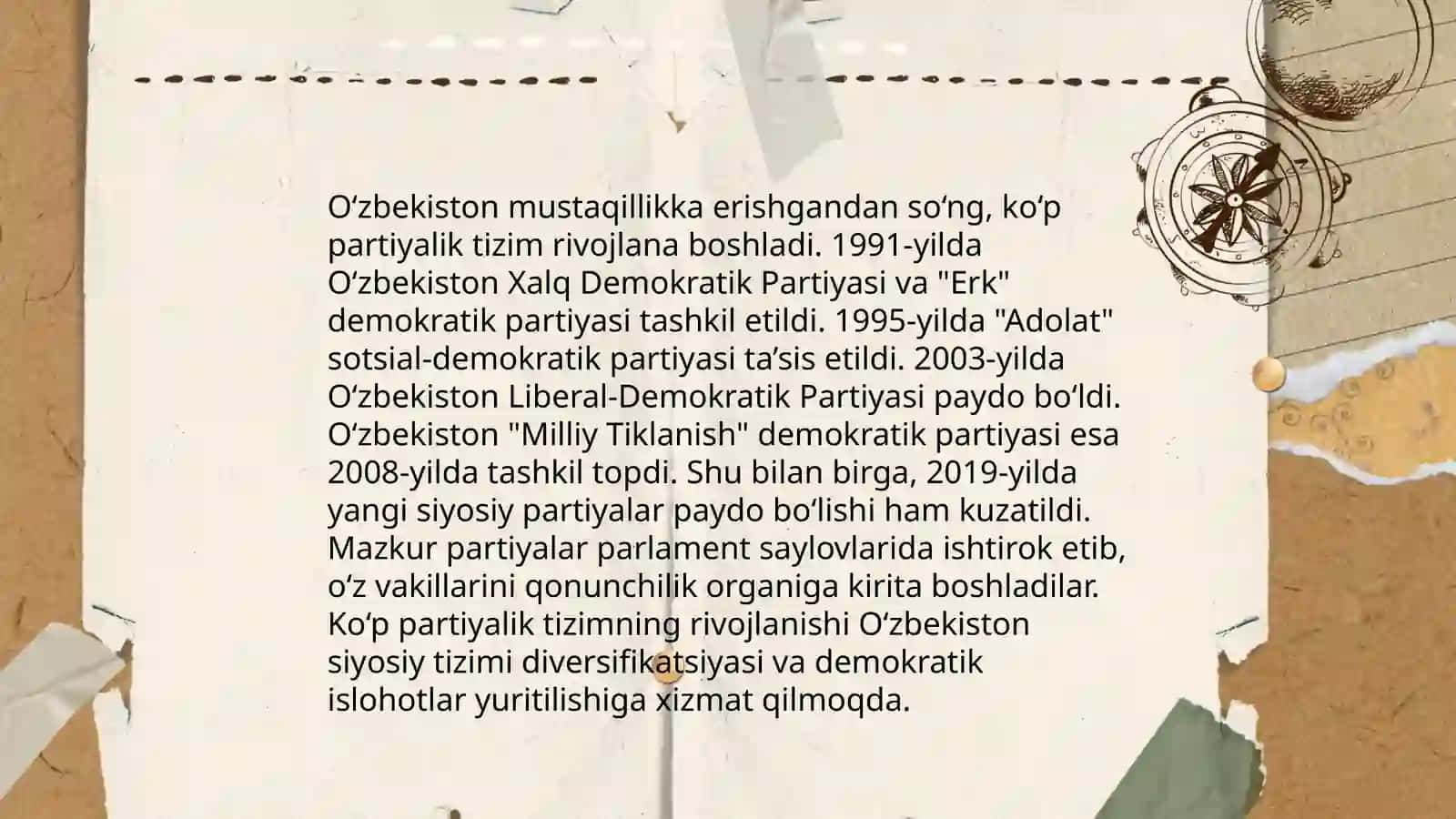 Ko'p partiyalik tizimning tarixi 4