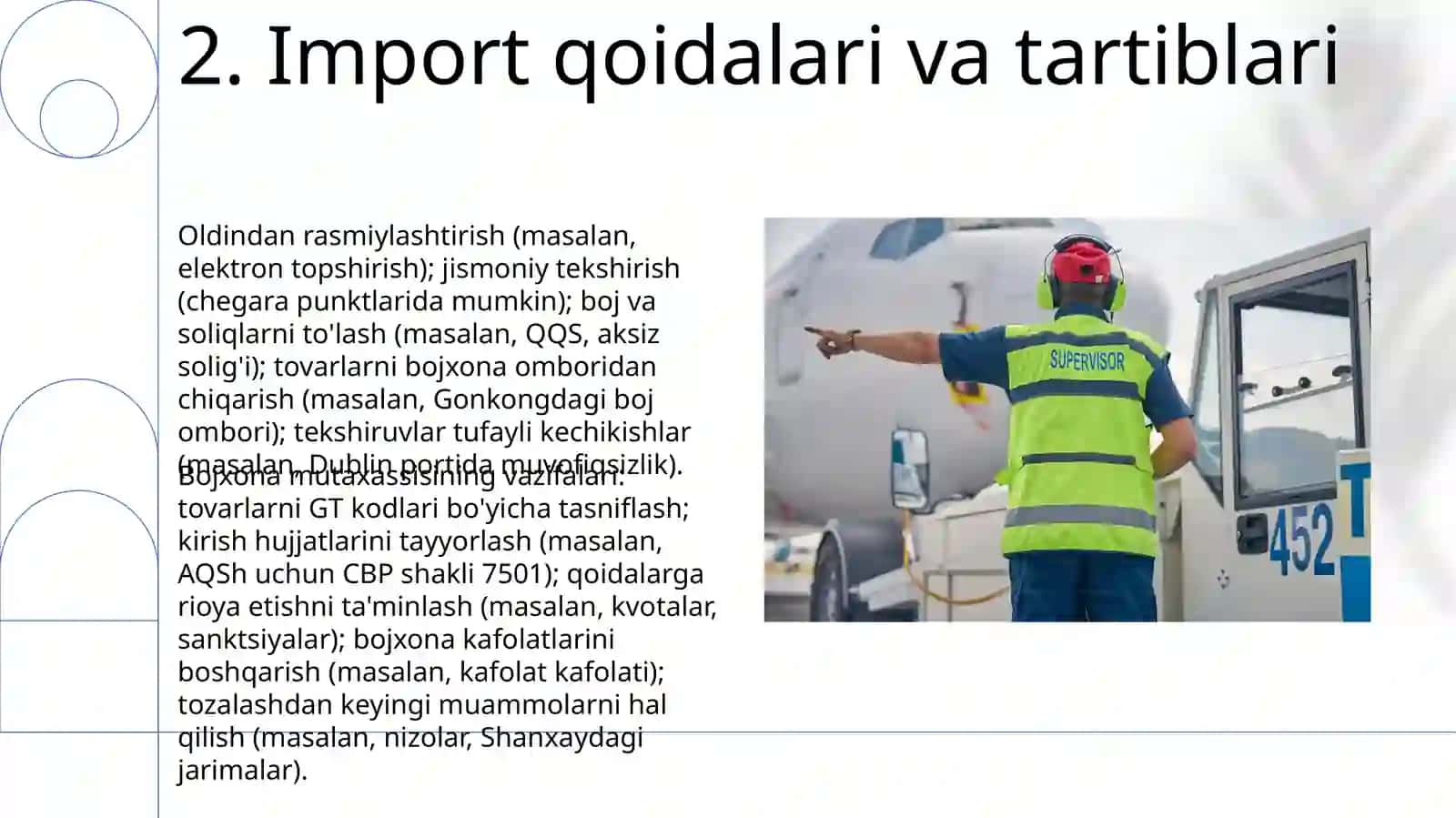 Bojxona ekspertining majburiyatlari 4