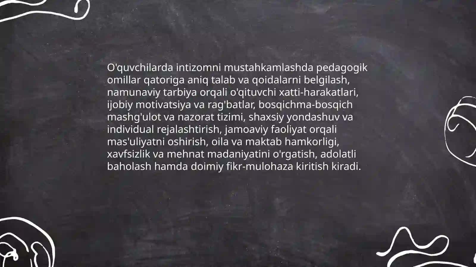 Mehnat jarayonida o'quvchilarda ma'suliyat va intizomni tarbiyalash metodikasi 4