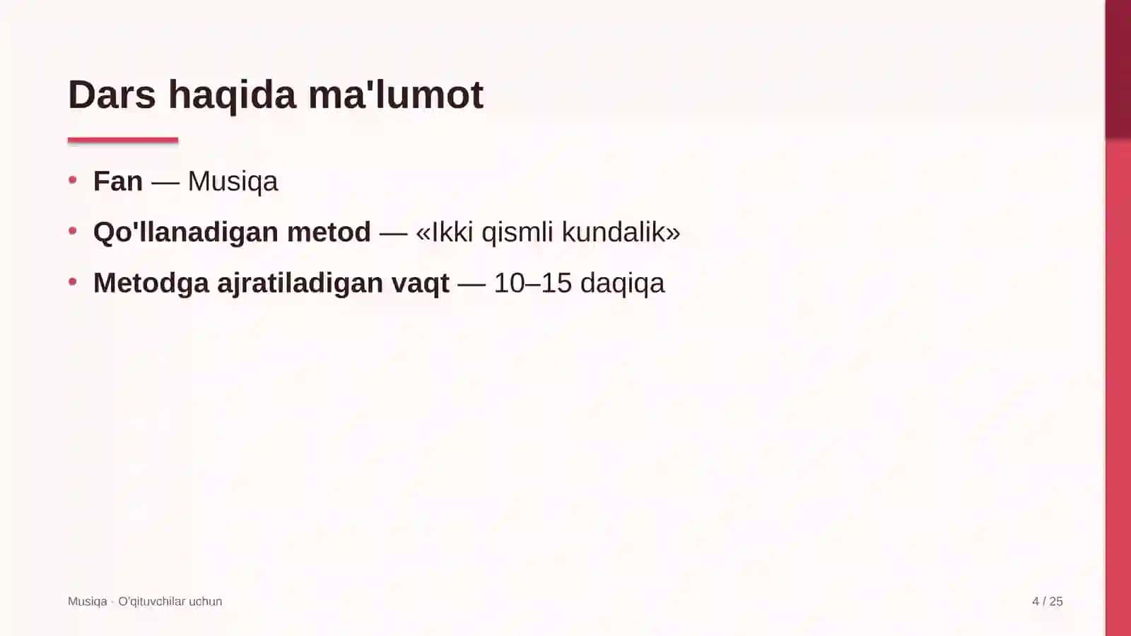 musiqa darslarida ikki qismli kundalik metodidan foydalanish 5609 4