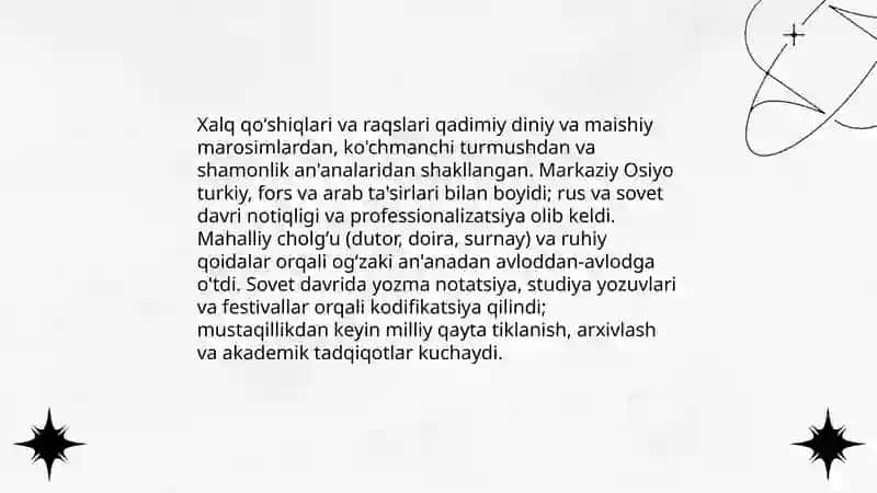 Xalq qoʼshiqlari va raqslari 4