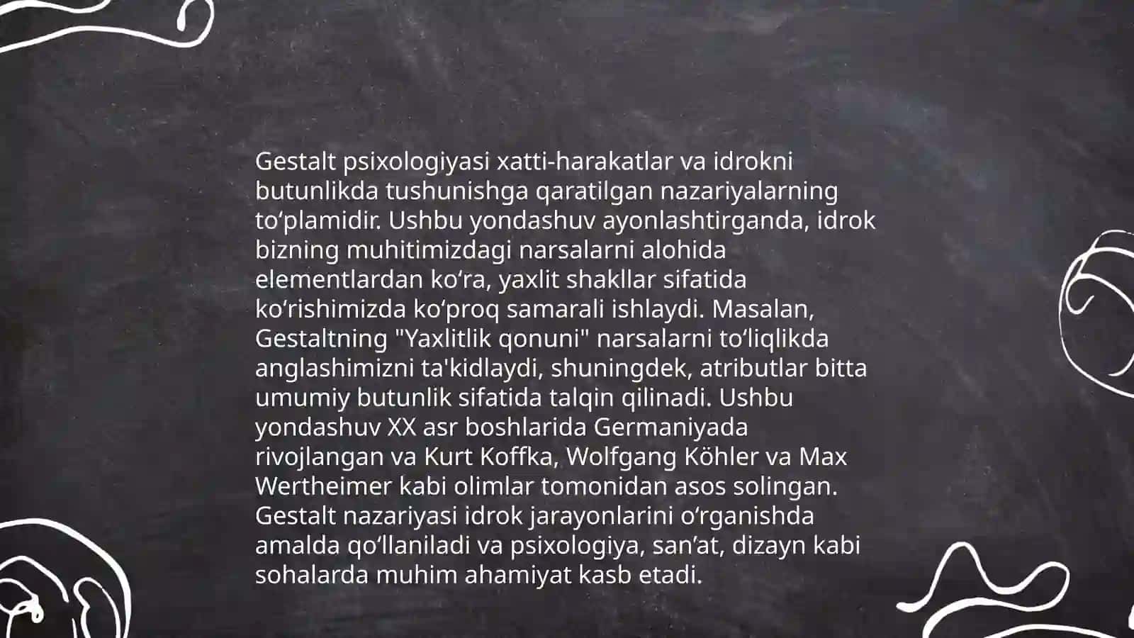 Gestalt psixologiyasining mazmun mohiyati 4