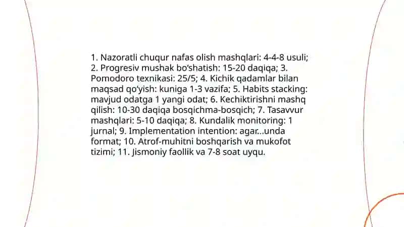 Irodaning amaliy oʻrganish imkoniyatlari 4