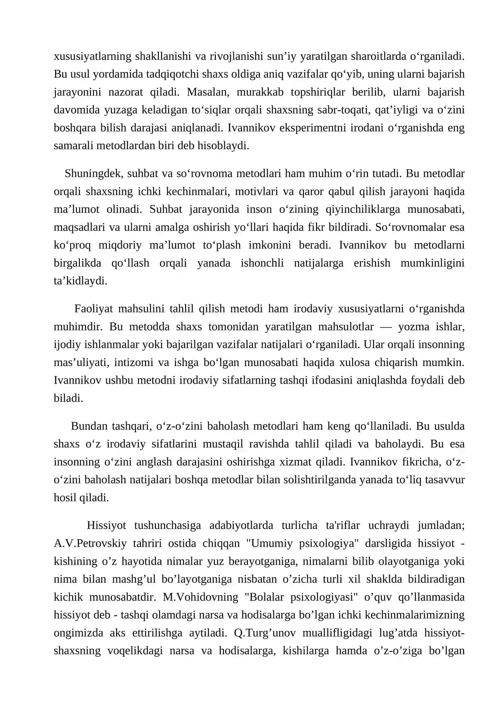 Iroda ixtiyoriy hissiyot sifatida 4