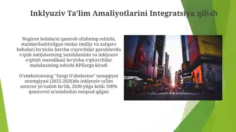 Ta'lim soxasidagi islohatlar fanining maqsadi 4