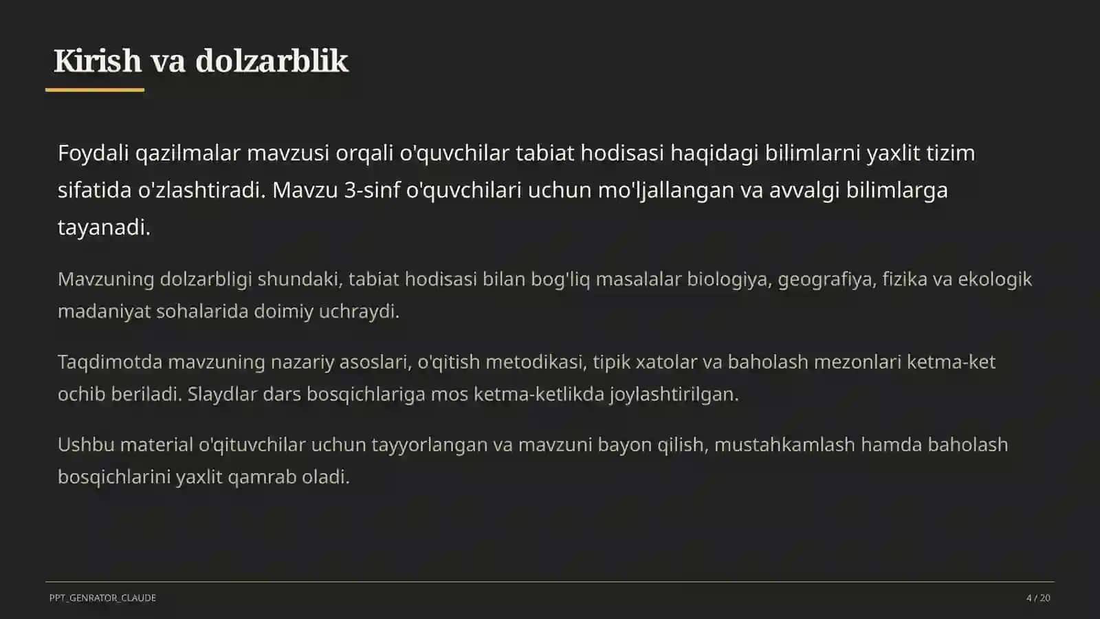 Foydali qazilmalar (3-sinf) 4