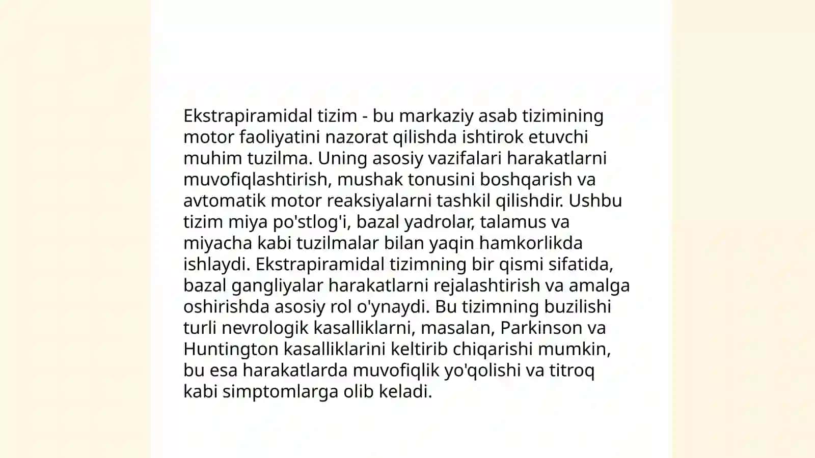 Ekstrapiramidal tizimi 4