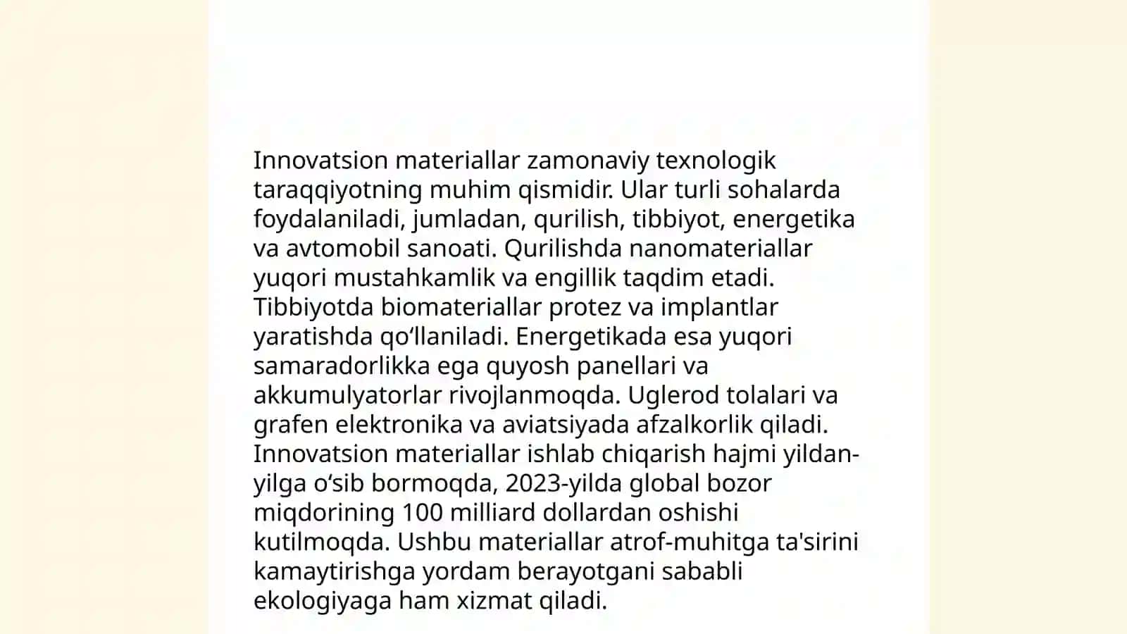 Texnologiya va dizayn” yo‘nalishi mazmuni, o‘quvchilar egallashlari lozim bo‘lgan bilim, ko‘nikma va malakalar 4