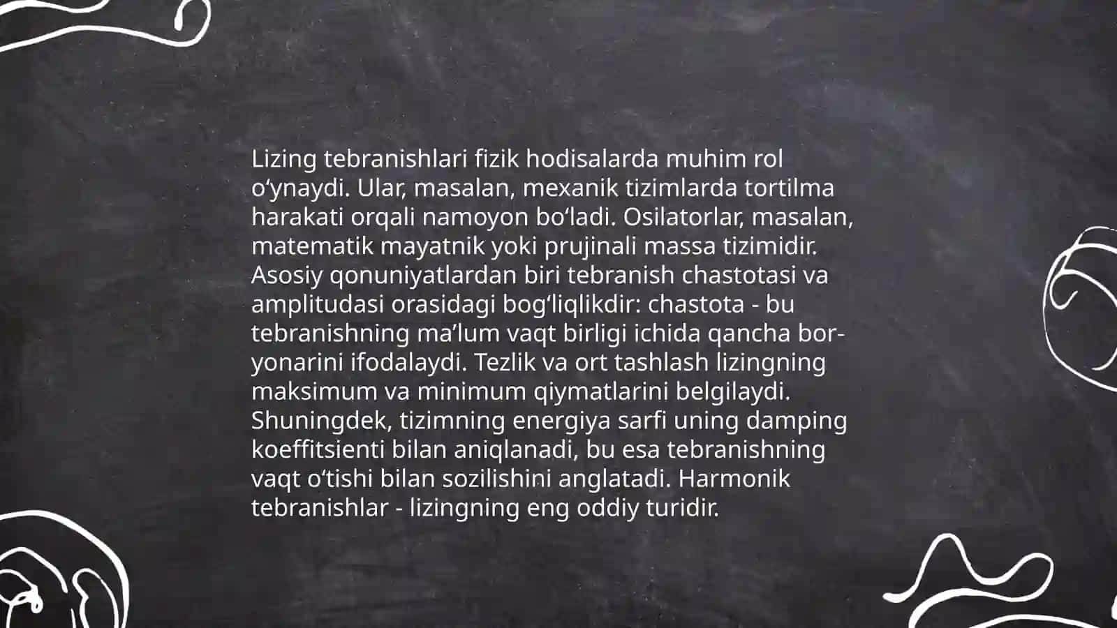 Tarang muhitning mexanik tebranishiga asoslangan fizik omillar 4