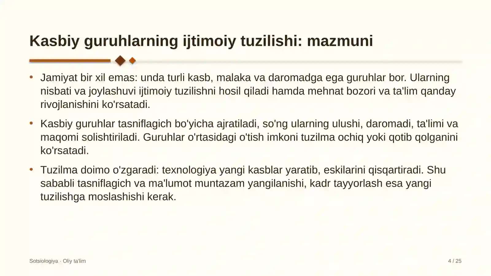 Zargarlik ustaxonalarida kasbiy guruhlarning ijtimoiy tuzilishi 4