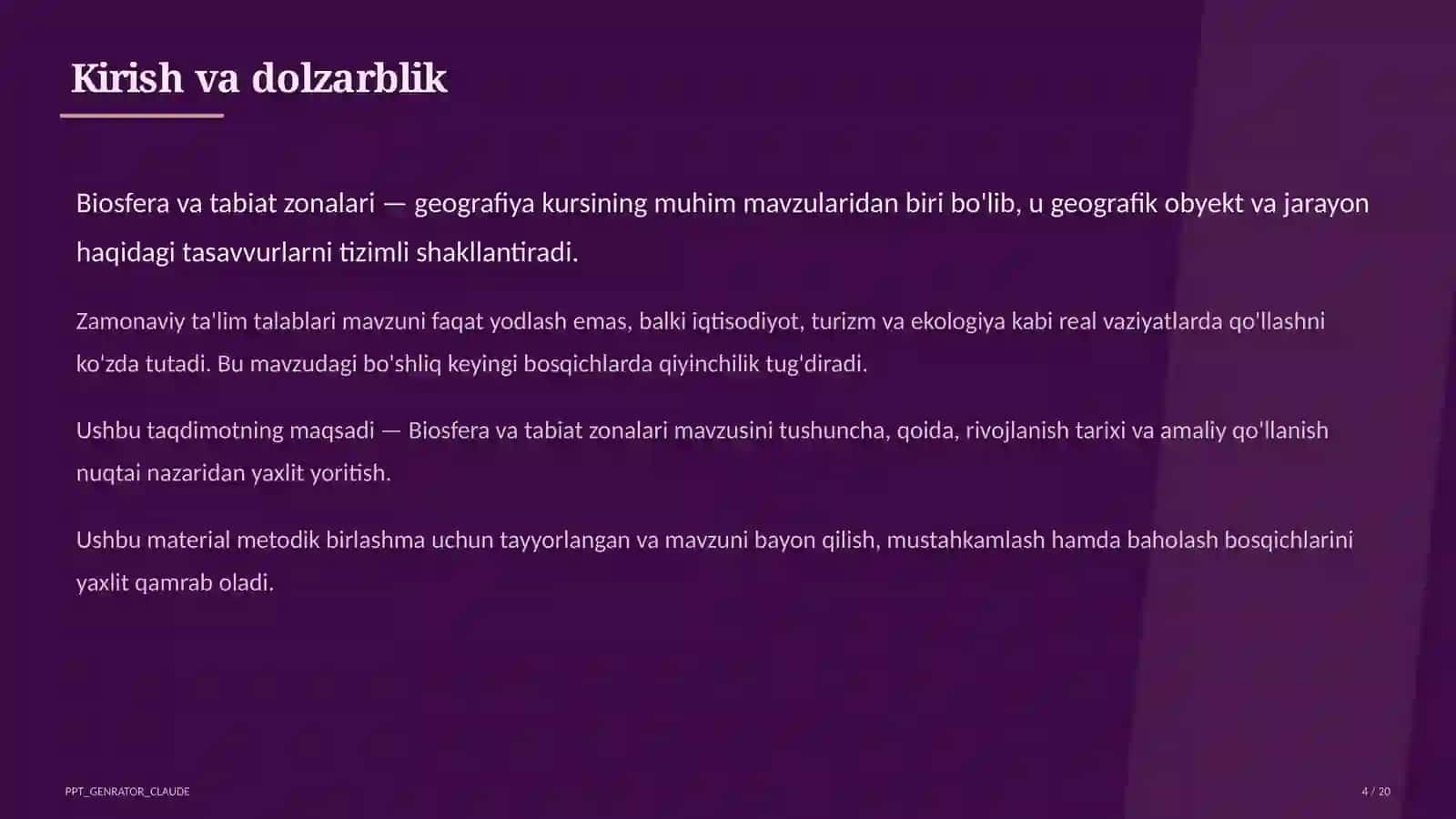 Biosfera va tabiat zonalari (6-sinf) 4
