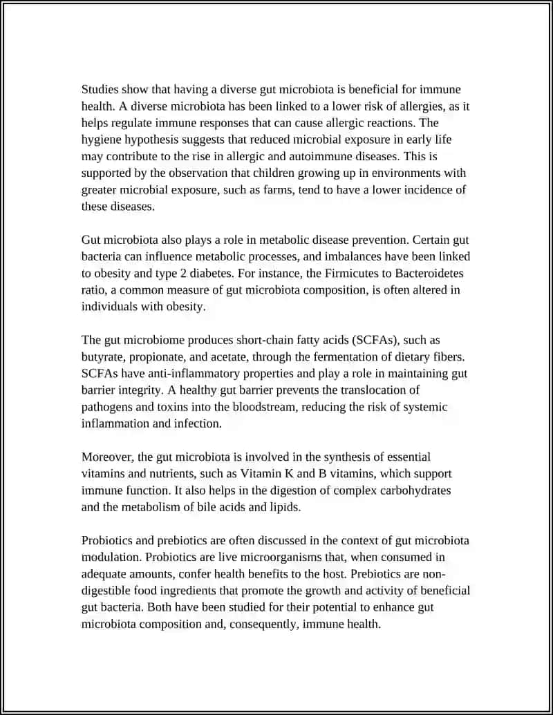The Role of Gut Bacteria in Desease Prevention 4
