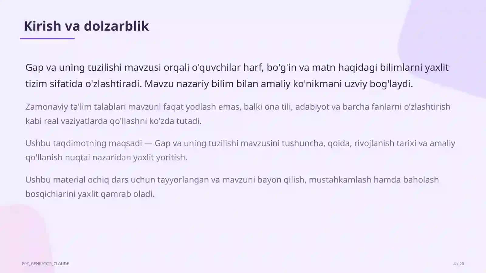 Gap va uning tuzilishi (1-sinf) 4