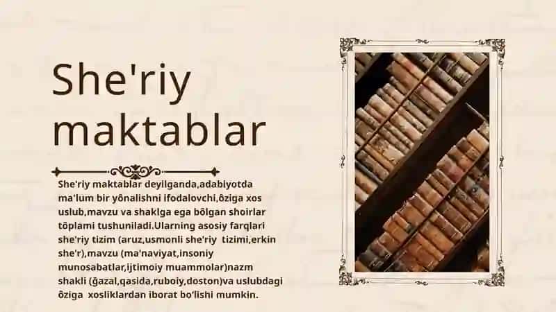 ÔZBEKISTON ADABIYOT TARIXI 4