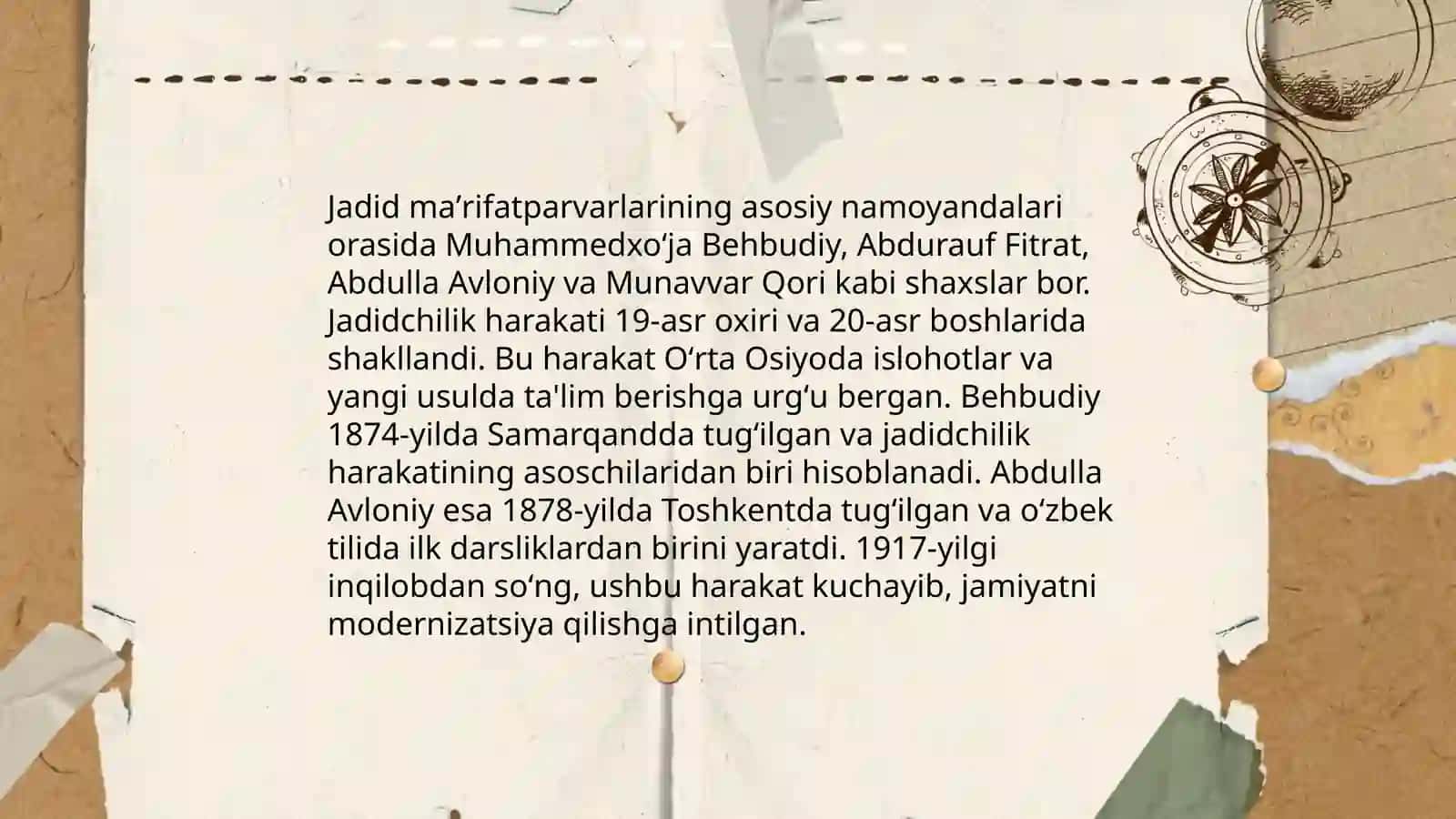 Jadid maʼrifatparvarlarining oʻlka ijtimoiy-maʼnaviy hayotida tutgan oʻrni 4