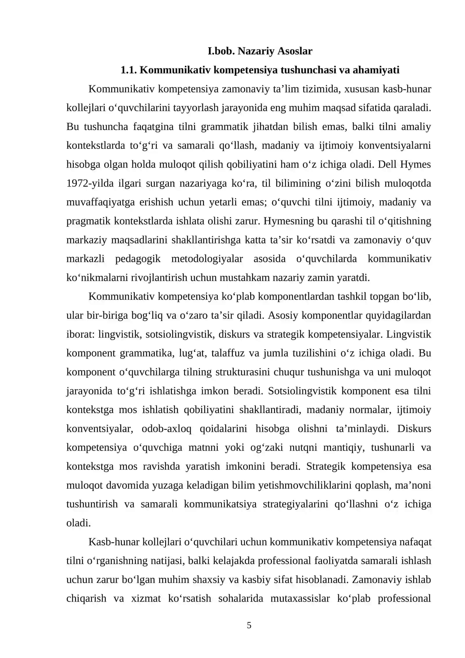 KASB-HUNAR KOLLEJLARI O‘QUVCHILARI KOMMUNIKATIV KOMPETENSIYANI RIVOJLANTIRISHDA TA’LIM TEXNOLOGIYALARINING AHAMIYATI 4