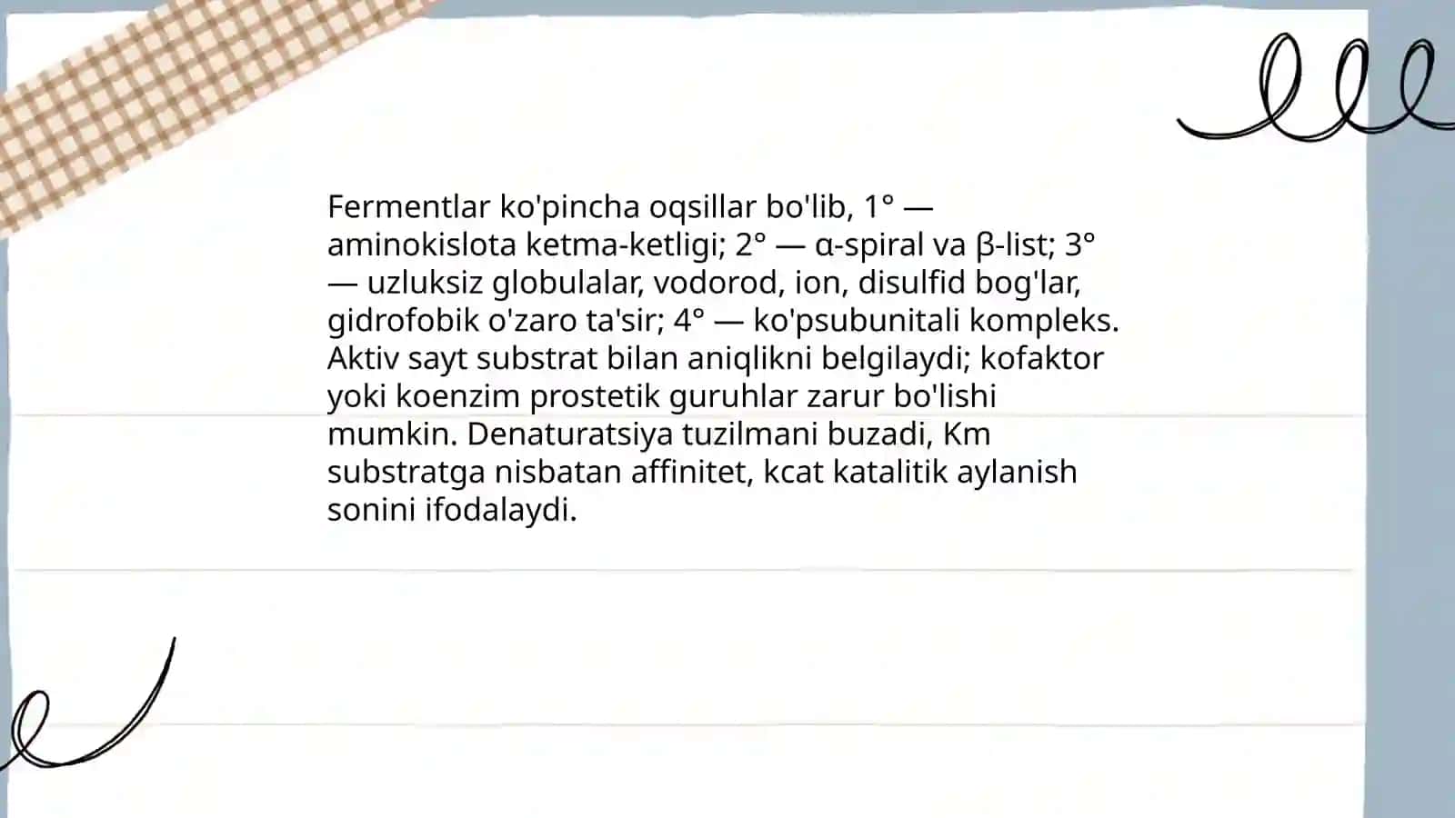 Fermentlar va fermentativ reaksiyalar 4
