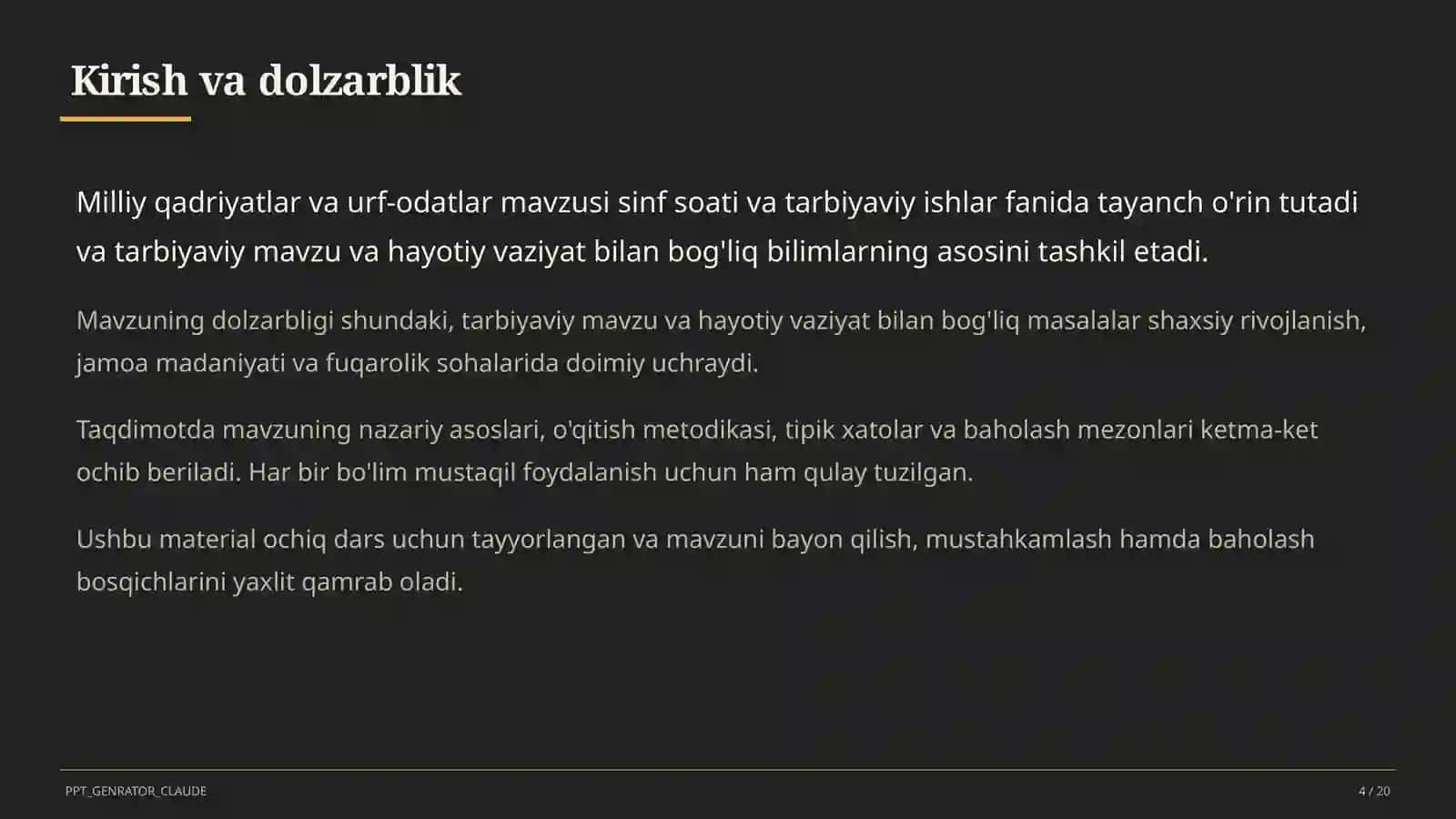 Milliy qadriyatlar va urf-odatlar 4