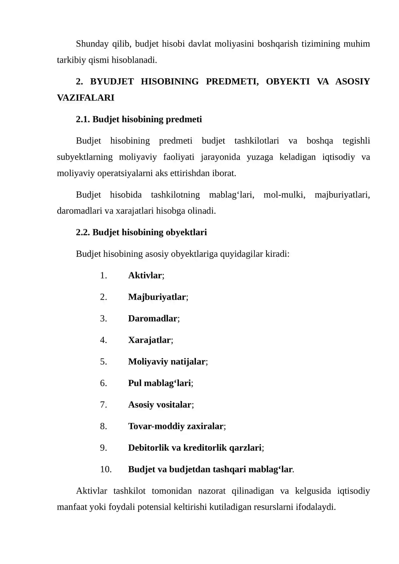 BYUDJET HISOBINING USLUBIYATI 4