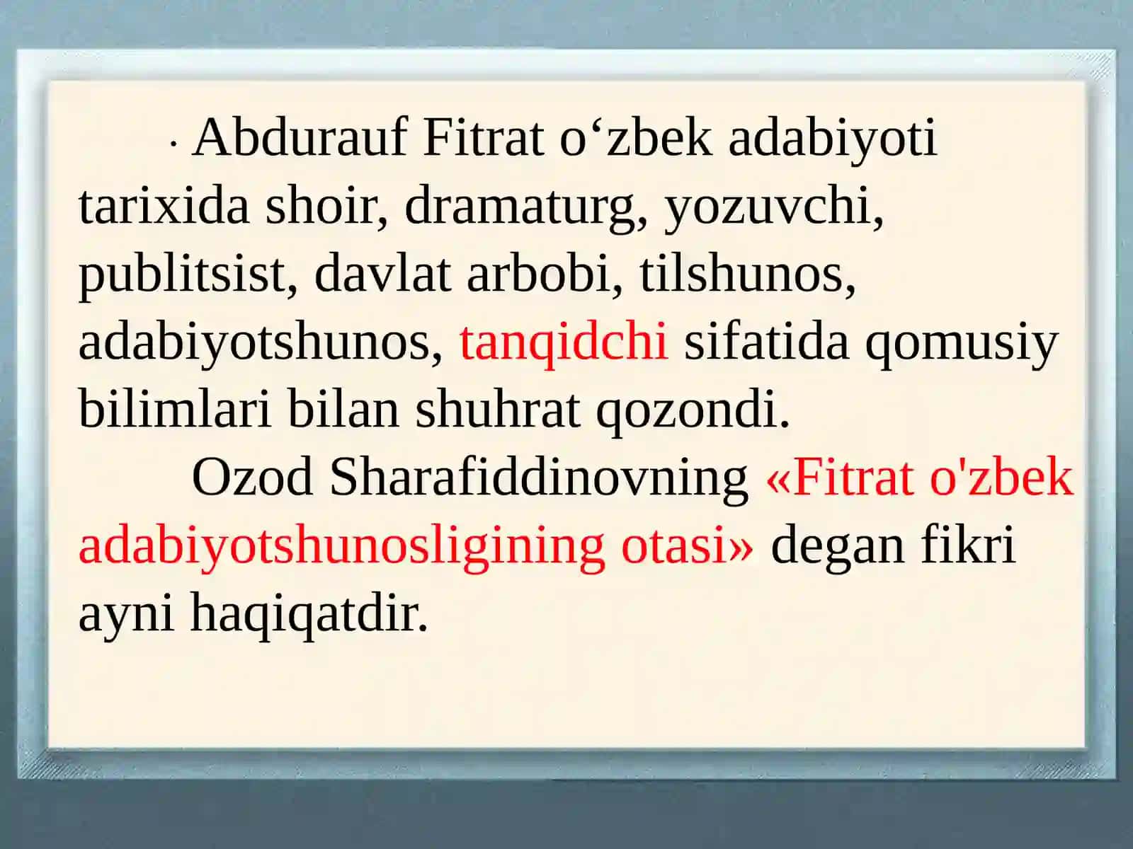 Fitratning adabiy-tanqidiy faoliyati 4