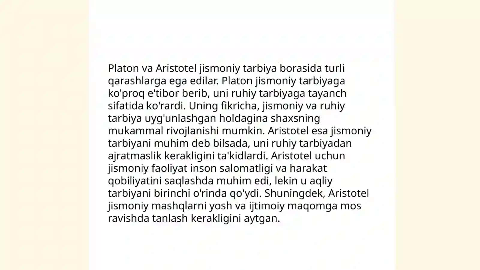 Qadimgi Yunon falsafasida jismoniy tarbiya konsepsiyasi 4