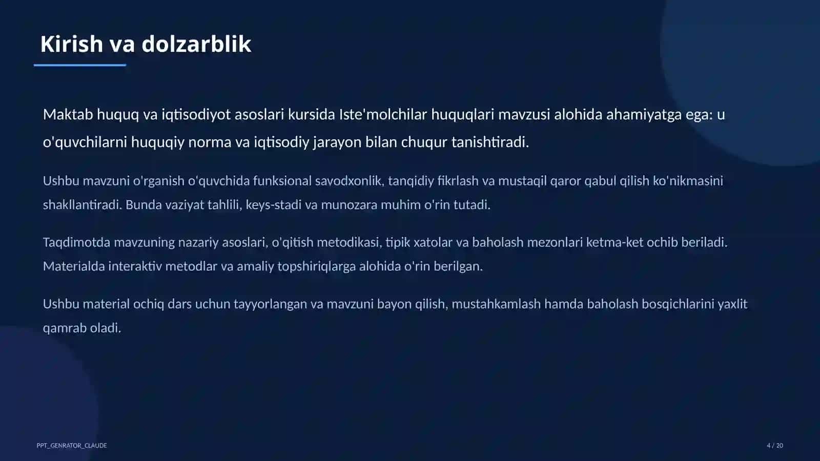 Iste'molchilar huquqlari (10-sinf) 4