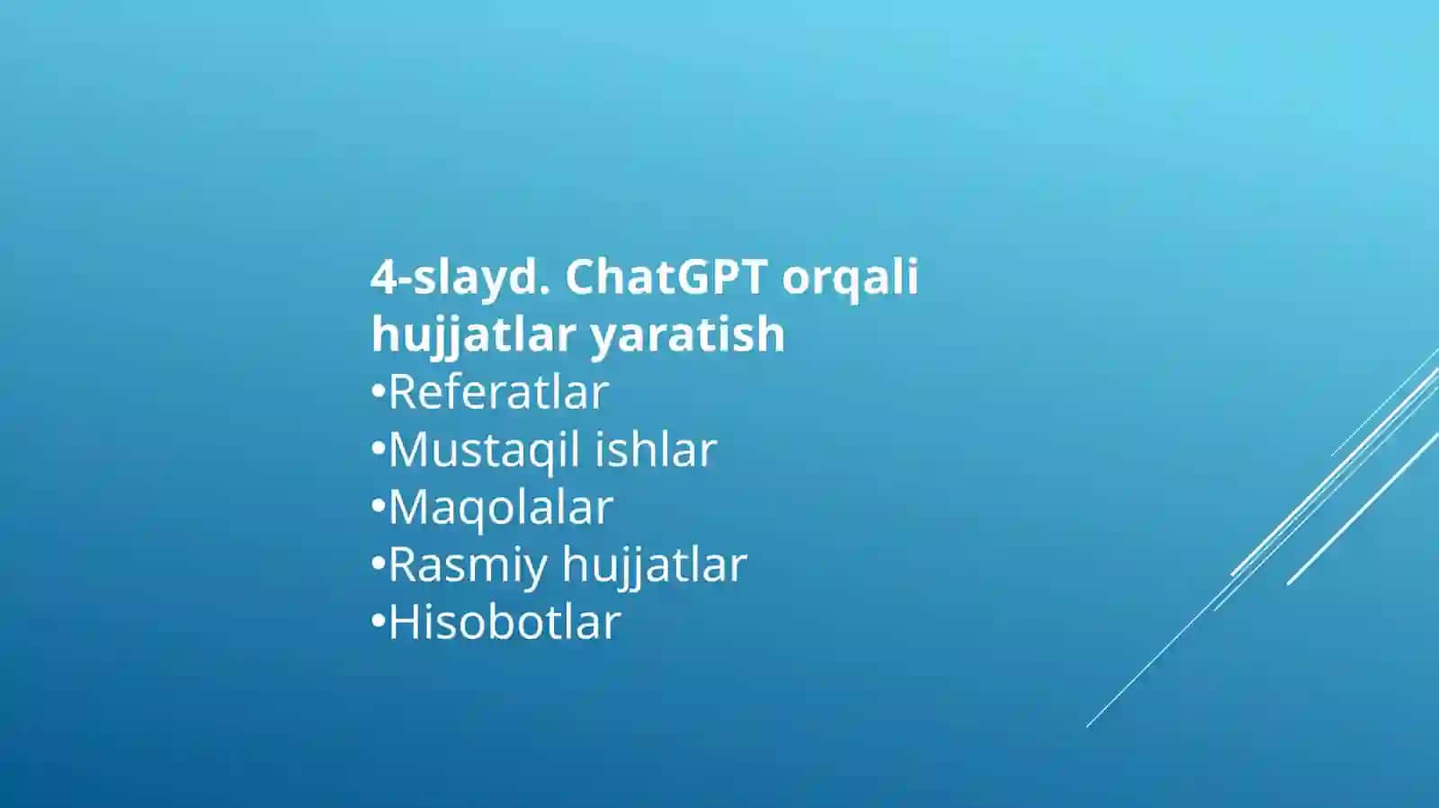 ChatGPT onlayn dastur 4