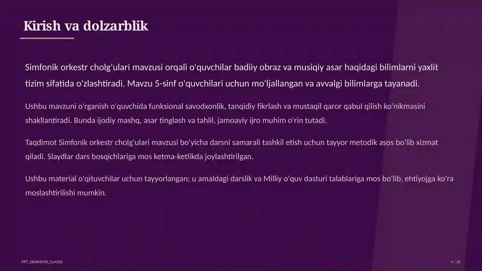 Simfonik orkestr cholg'ulari (5-sinf) 4
